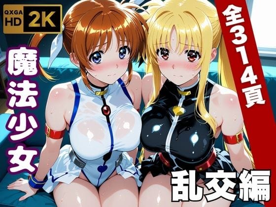 【フル漫画】d_747063 | 【魔法少女リリカルな●は】今日、私たち乱交デビューします | 画像生成マン(3P・4P)