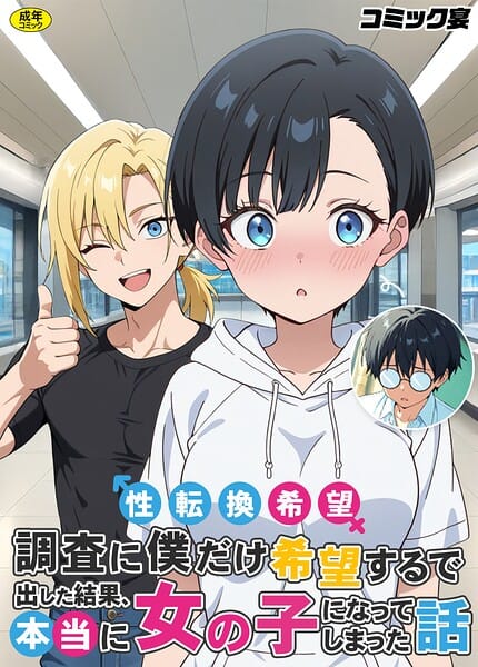 【フル漫画】s788ahmlj00129 | 性転換希望調査に僕だけ希望するで出した結果、本当に女の子になってしまった話 | コミック宴